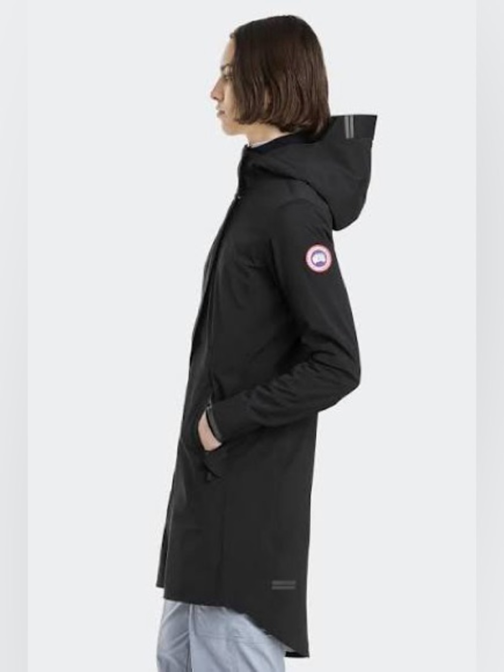 Canada Goose Salida Jacket Black Size S raincoat with hood - Picture 3 of 11